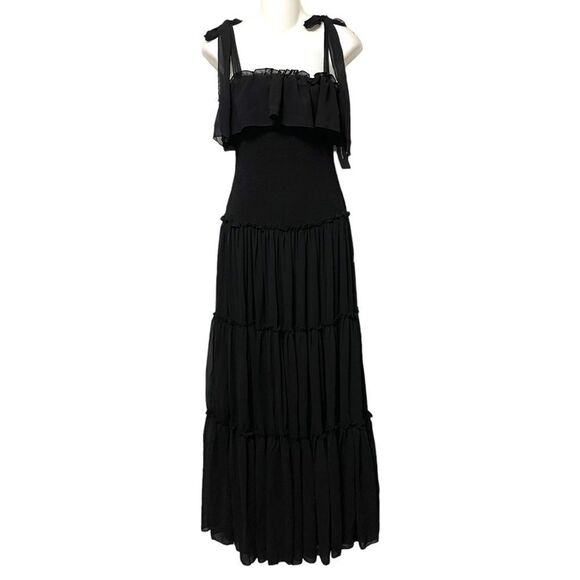 NWT LULUS Like a Fairy Tale Smocked Tie Dress XS - Picture 2 of 11